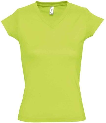SOLS Ladies Moon V Nk T-Shirt - Apple Green - 3XL